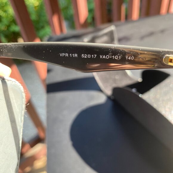 PRADA tortoiseshell Eyeglasses with Olive Green Frames and Case - Picture 4 of 7